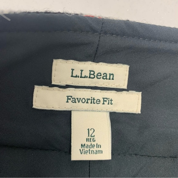 LL Bean Plaid Skirt 12 Favorite Fit  Knee Length Wool Blend Preppy School Work - Picture 7 of 11